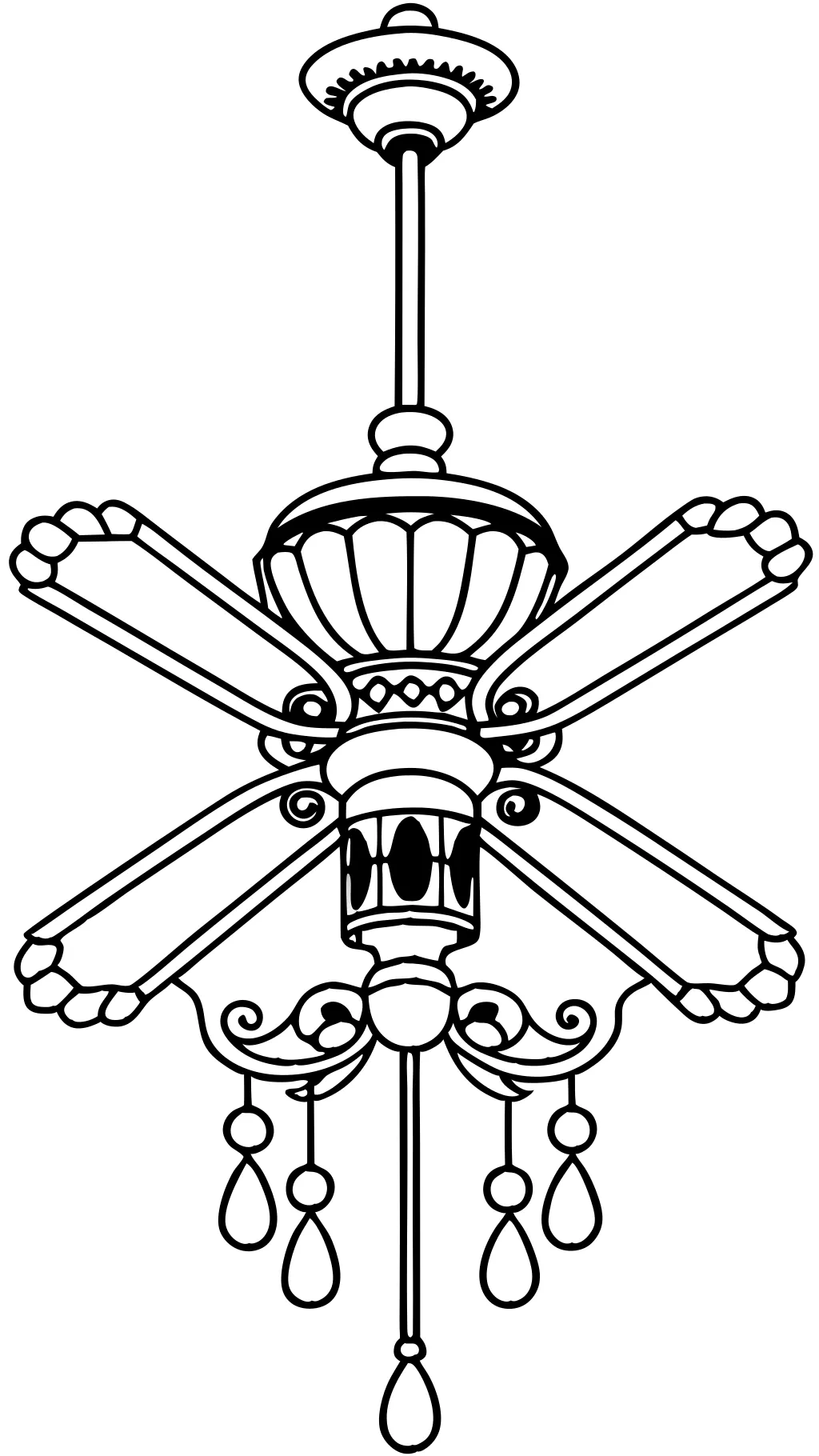 ceiling fan coloring page